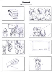 Drawing storyboard designer development animation comic carton in school, Pre-production for film...