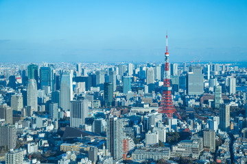 Naklejka premium 都市風景
