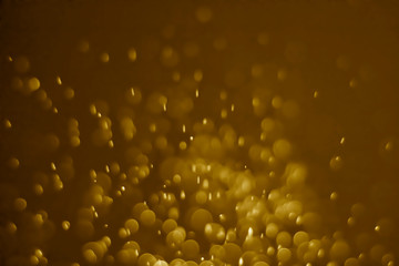 Golden bokeh, abstract