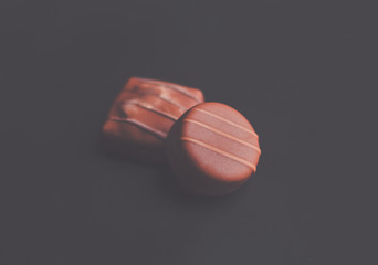 Square and Round chocolates - Gourmet  Truffle