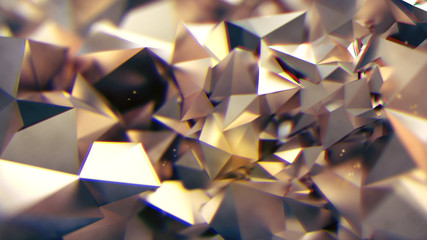 Abstract white gold metal triangular foil BG