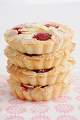 Almond raspberry financiers 2