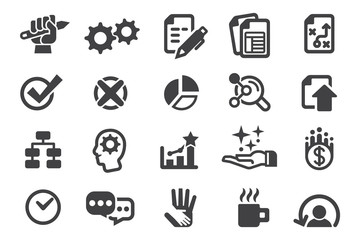 Working icon. Planning for work