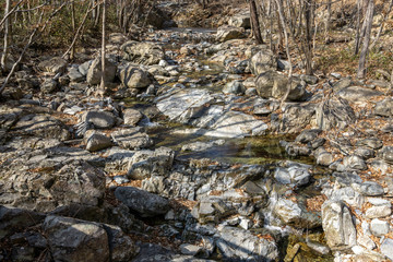 Sinbulsan falls national recreational forest creek