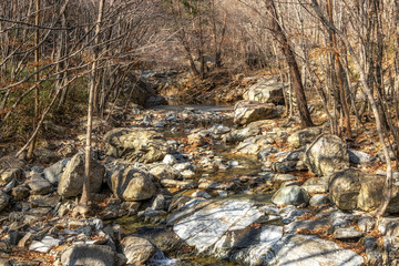 Sinbulsan falls national recreational forest creek