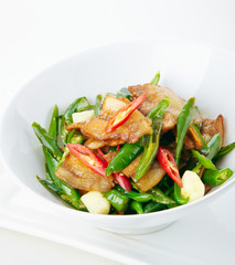 Delicious Chinese cuisine, chili fried meat