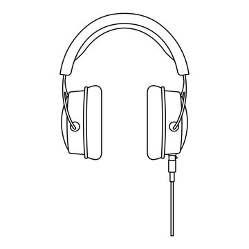 headphones isolated on white background