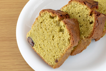 抹茶のパウンドケーキ