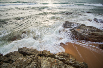 moving wave and sand background 