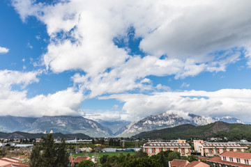 Kiris, Turkey, a small resort village on the shores of the Mediterranean Sea. Located 5 kilometers south of the city of Kemer.