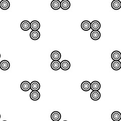 Seamless vector background. Black and white texture. Graphic modern pattern.
