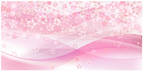 桜　背景　 © Sakuraco