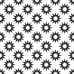 Seamless vector background. Black and white texture. Graphic modern pattern.