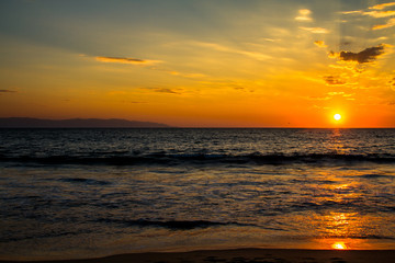 Fototapeta premium Sunset by ocean