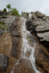 Fototapeta na wymiar Waterfall Cherlak the Chuya river in the Altai mountains, Siberia, Russia