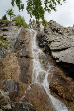 Waterfall Cherlak the Chuya river in the Altai mountains, Siberia, Russia
