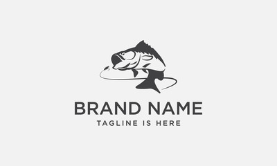 fishing logo design, fly fishing, vector