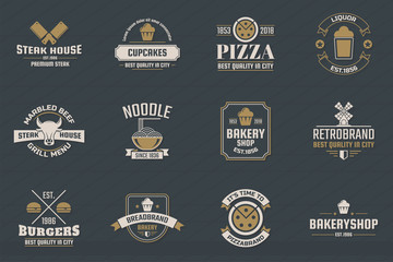 Vintage Retro Vector Logo for banner