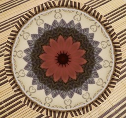 abstract background with flowers