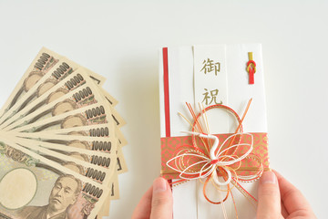 祝儀袋　紙幣