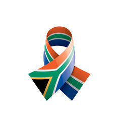 south africa flag, vector illustration on a white background