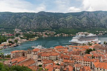 Naklejka na ściany i meble landscape view of Kortor, Montenegro