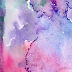 Obraz na płótnie Canvas Abstract watercolor paper splash shapes isolated drawing. Illustration aquarelle for background.