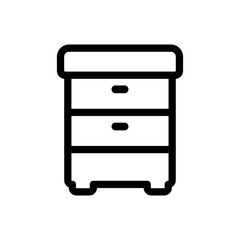 Office Cabinet Line Icon