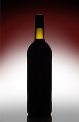 red wine in a bottle