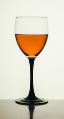glass of white wine close-up