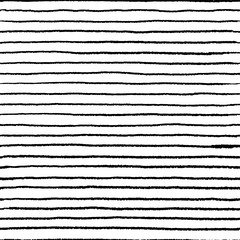 Seamless stripe doodle pattern. Wavy linear doodle water brush, hand drawn abstract grunge elements. Vector doodle lines set