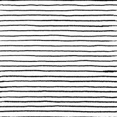 Fotobehang Seamless stripe doodle pattern. Wavy linear doodle water brush, hand drawn abstract grunge elements. Vector doodle lines set © SpicyTruffel
