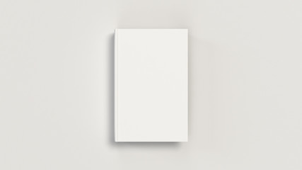 Mockup of blank vertical book