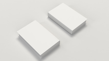 Mockup of blank vertical book