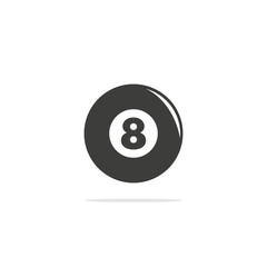 Monochrome vector illustration of a snooker ball isolated on a white background.