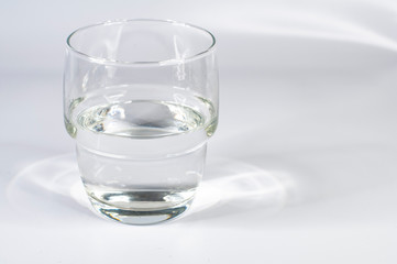 a glass pf water