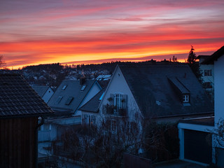 Obraz premium Bavarian City view at the Evening with clear sky