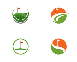 Obraz premium Golf Logo Template vector illustration icon design 