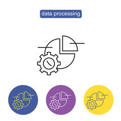 Data Processing Vector Icon.