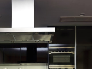 cooker hood in a modern kitchen