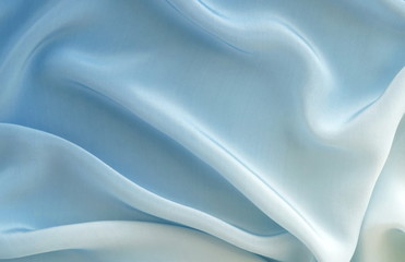 silk fabric texture, background  pastel blue color . copy space