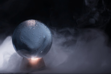 Crystal ball to predict the fate. Guessing for the future.