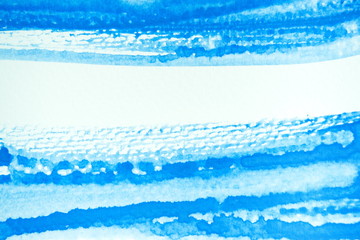Fototapeta na wymiar Abstract watercolour background hand-drawn on white watercolour paper.