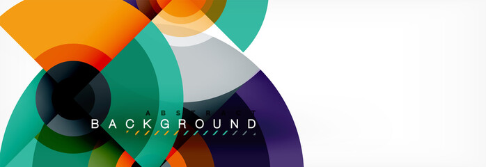Fototapeta premium Modern circle background