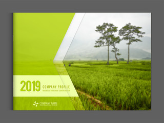 Cover design for annual report business catalog company profile brochure magazine flyer booklet poster banner. A4 landscape template element cover vector EPS-10 sample image with Gradient Mesh.