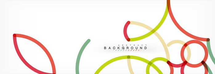 Abstract color lines on white. Modern colorful flow poster wave. Art design for your project