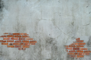 old brick wall with cracks texture background