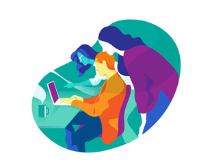 Teamwork and brainstorming