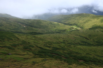 Obraz premium 北アルプス雲ノ平 黒部川の源流の風景