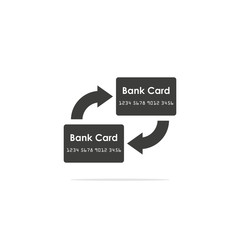 Monochrome vector illustration of a Credit Card Icon , isolated on a white background.